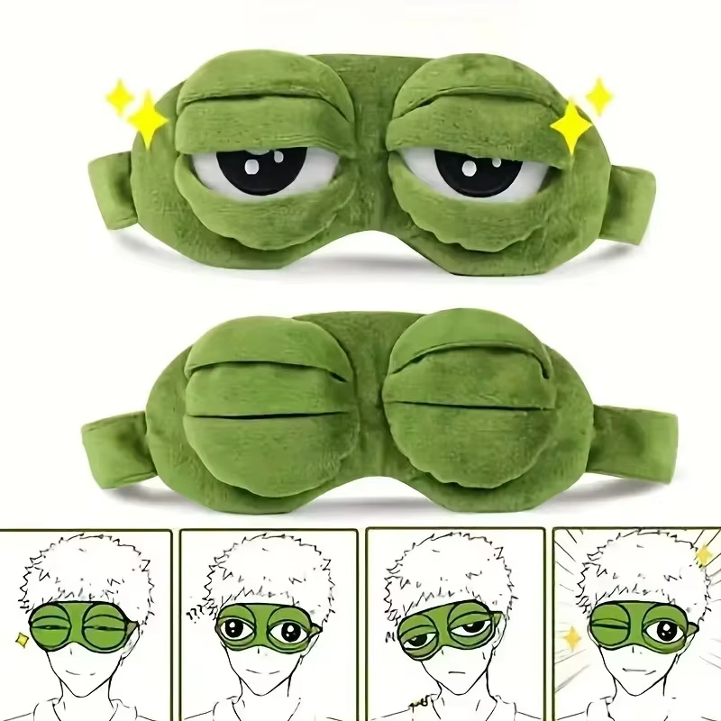Women Accessories Aesthetic - Maska na oczy w kształcie żaby,