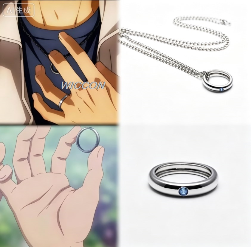 Women'S Accessories Rings - Pierścionki z postaciami z anime, naszyjnik