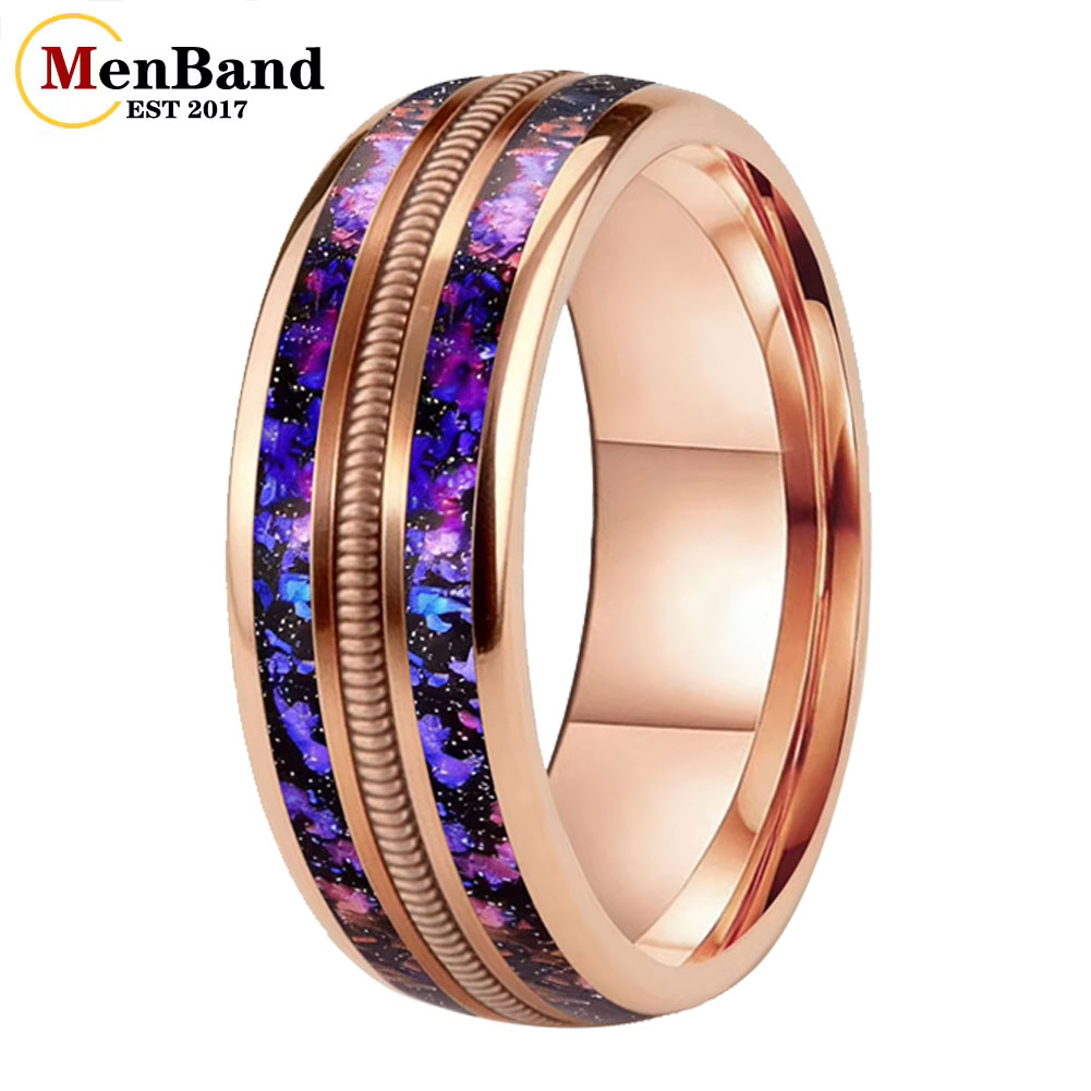 Wrap Ring Gold - Modny pierścień ślubny 8mm dla kobiet