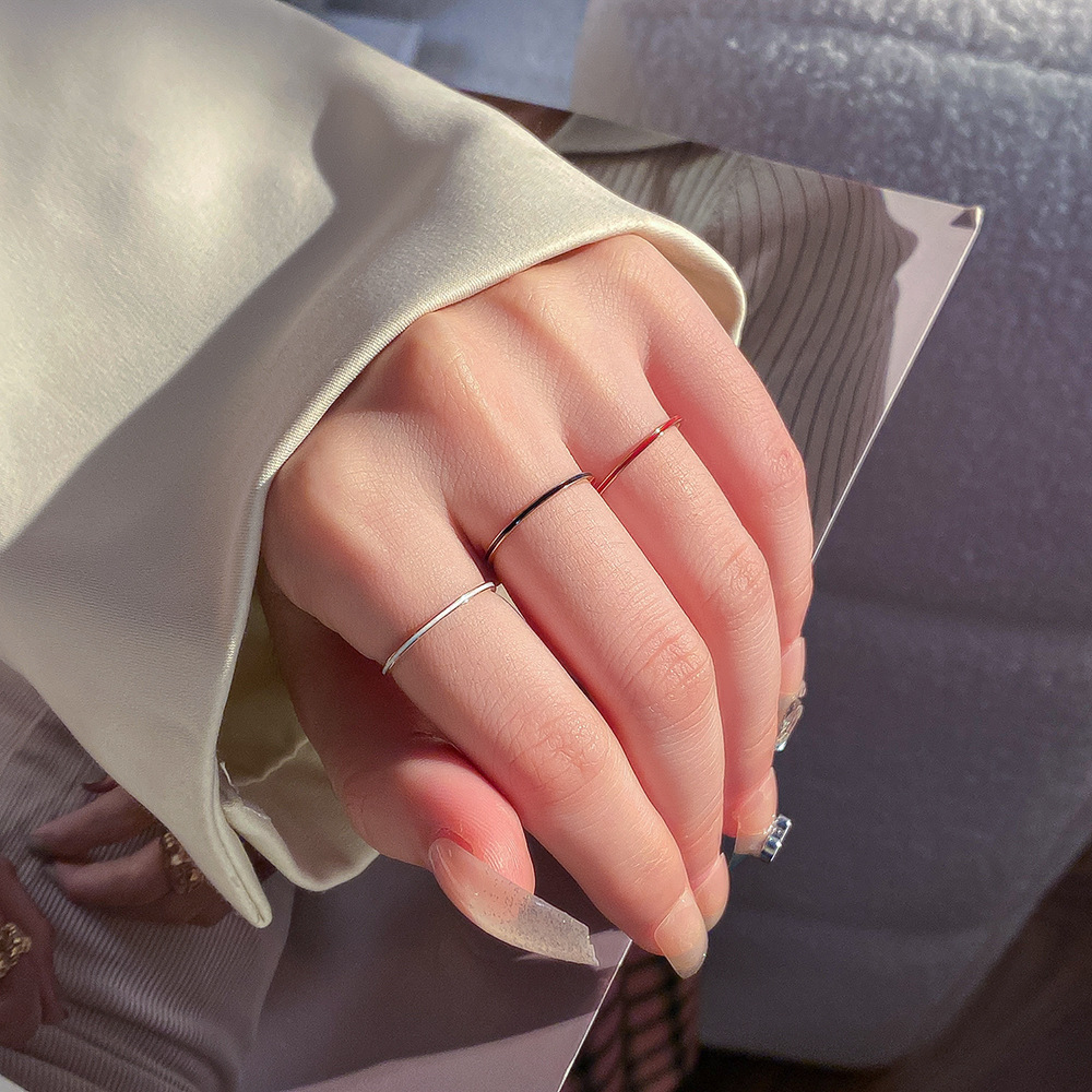 Wrap Ring Gold - Pierścionek damski z tytanowej stali w