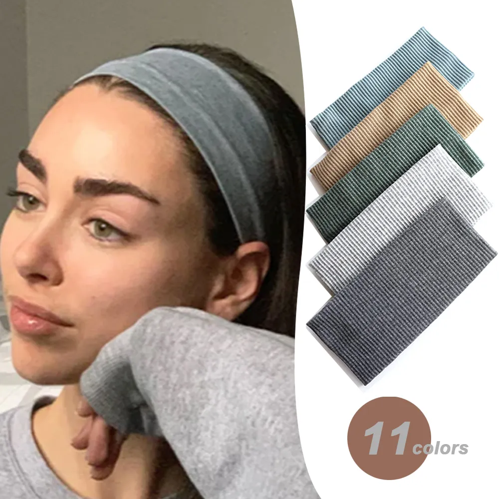 Women Accessories Online - Damska opaska w jednolitym kolorze joga