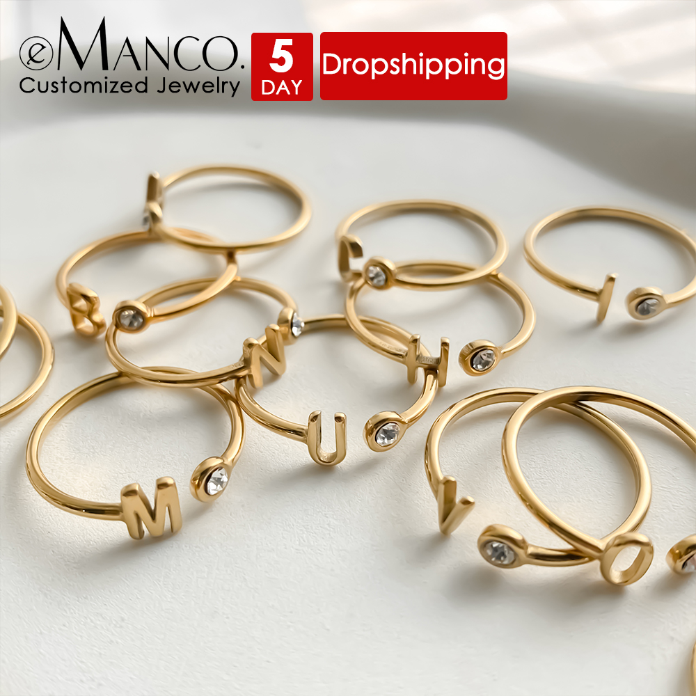 Wrap Ring Gold - EMANCO Pierścionki z otwartym zakończeniem na