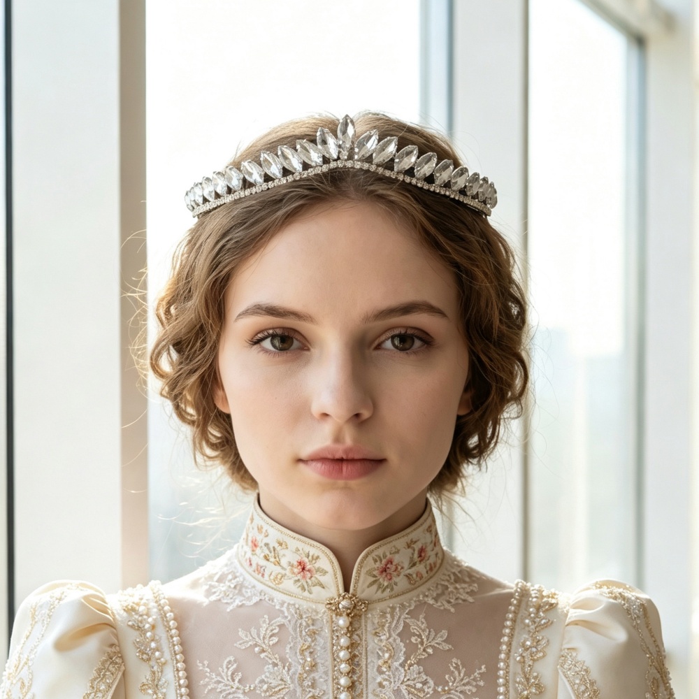 Women'S Hair Accessories Wedding - Minimalistyczne kryształowe tiary ślubne do włosów