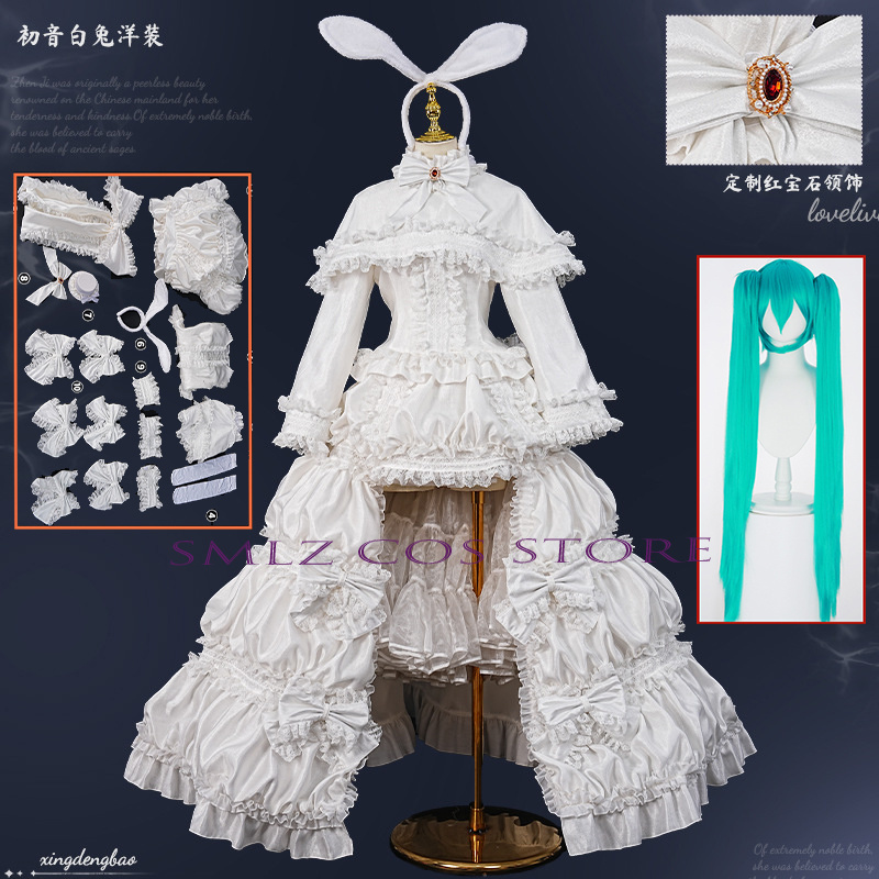 Women Accessories Set - Kostium Cosplay Anime Króliczka MikuuU 2026,