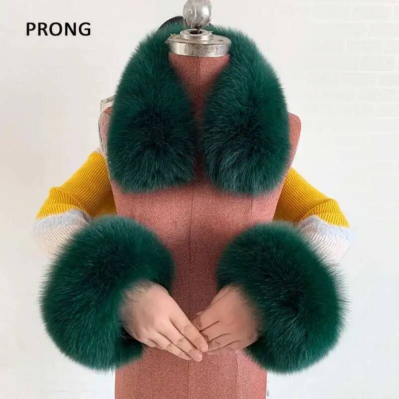 Women'S Winter Accessories Set - Zimowy Zestaw Kołnierzy i Mankietów z