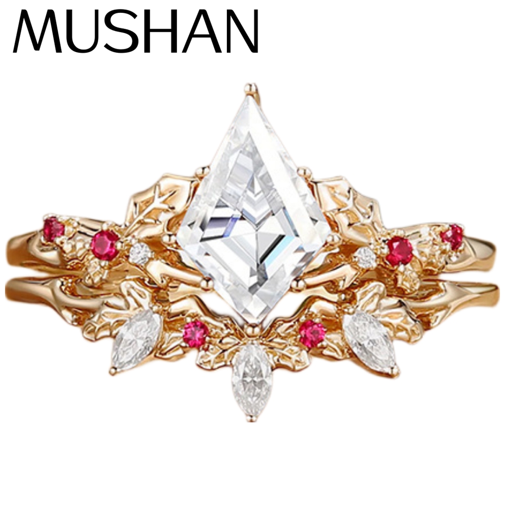 Wrap Ring Gold - MUSHAN Biżuteria na Zamówienie Pierścionek ze