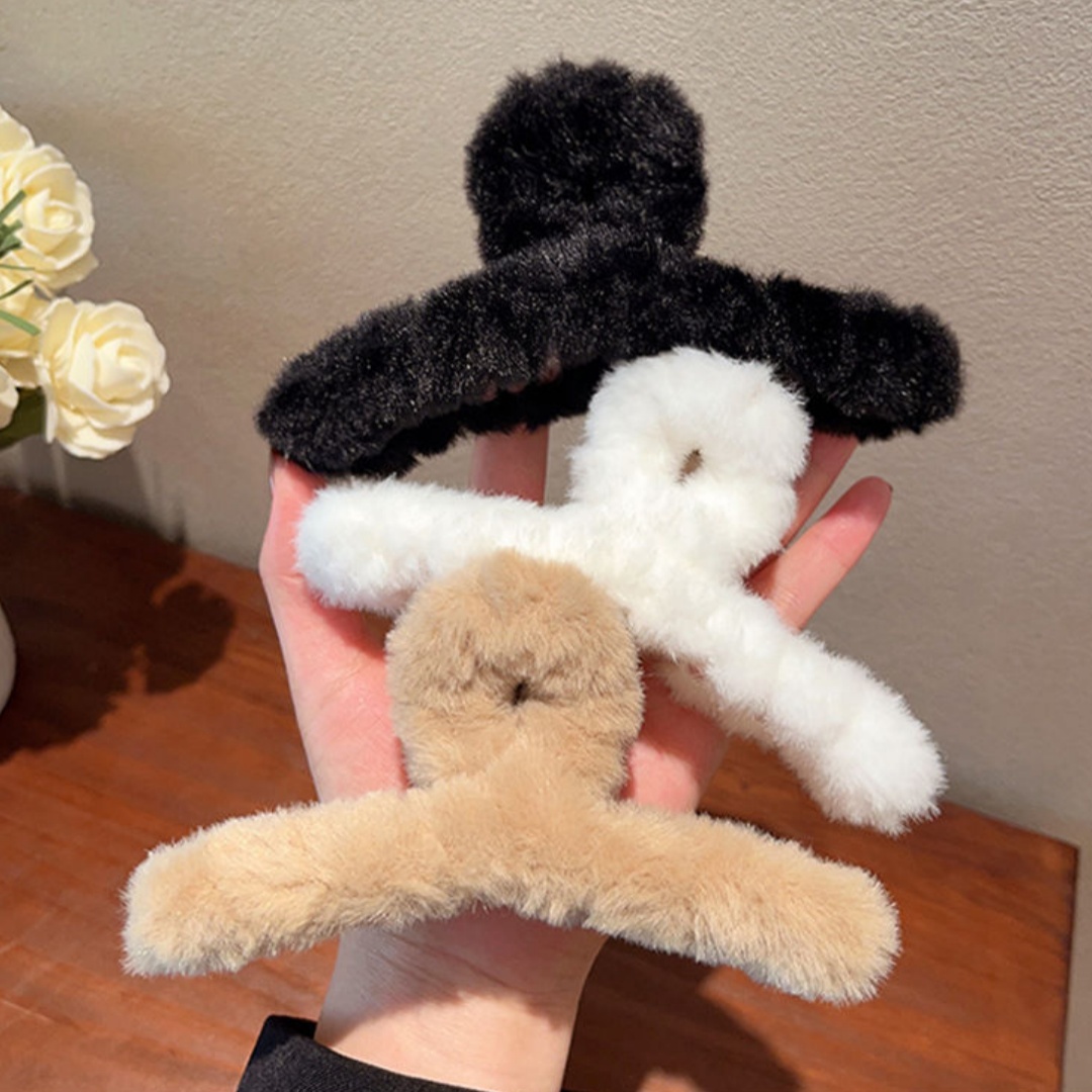 Zimowe pluszowe spinki do włos – Women'S Winter Accessories Set recenzja i cena