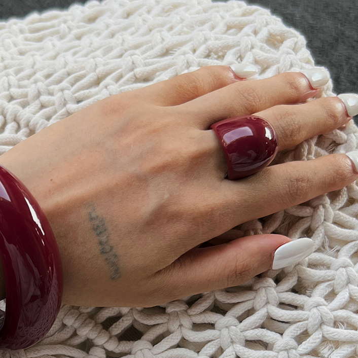 Nieregularny pierścionek z żyw – Women'S Accessories Rings recenzja i cena
