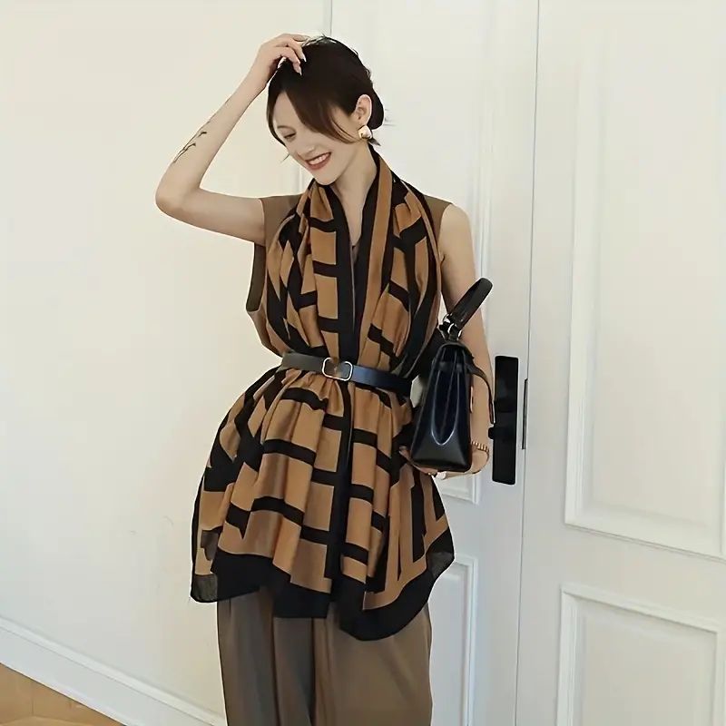 Modny bawełniany lniany lekki  – Women'S Winter Accessories Set recenzja i cena