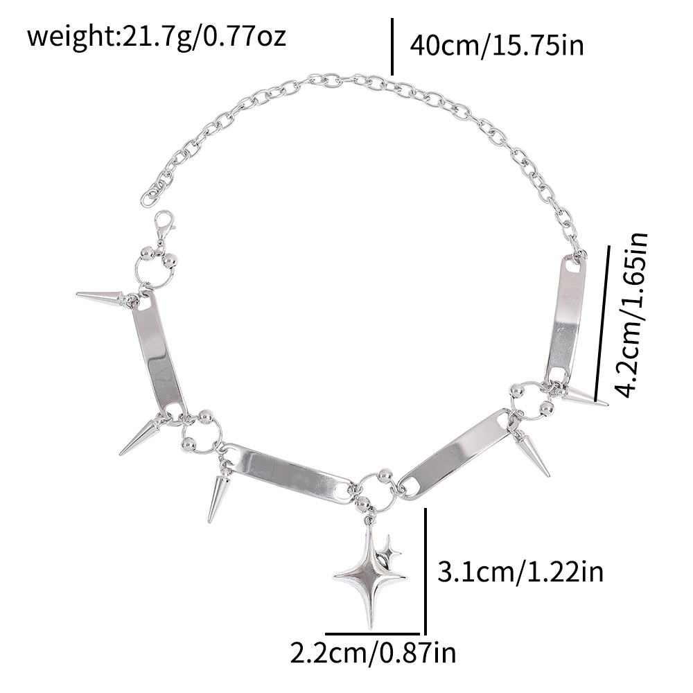 Punkowy choker z nitami, biżut – Women'S Accessories Rings recenzja i cena