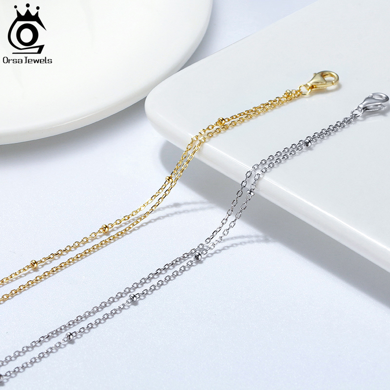 ORSA JEWELS Modna bransoletka  – Beaded Anklet Chain recenzja i cena