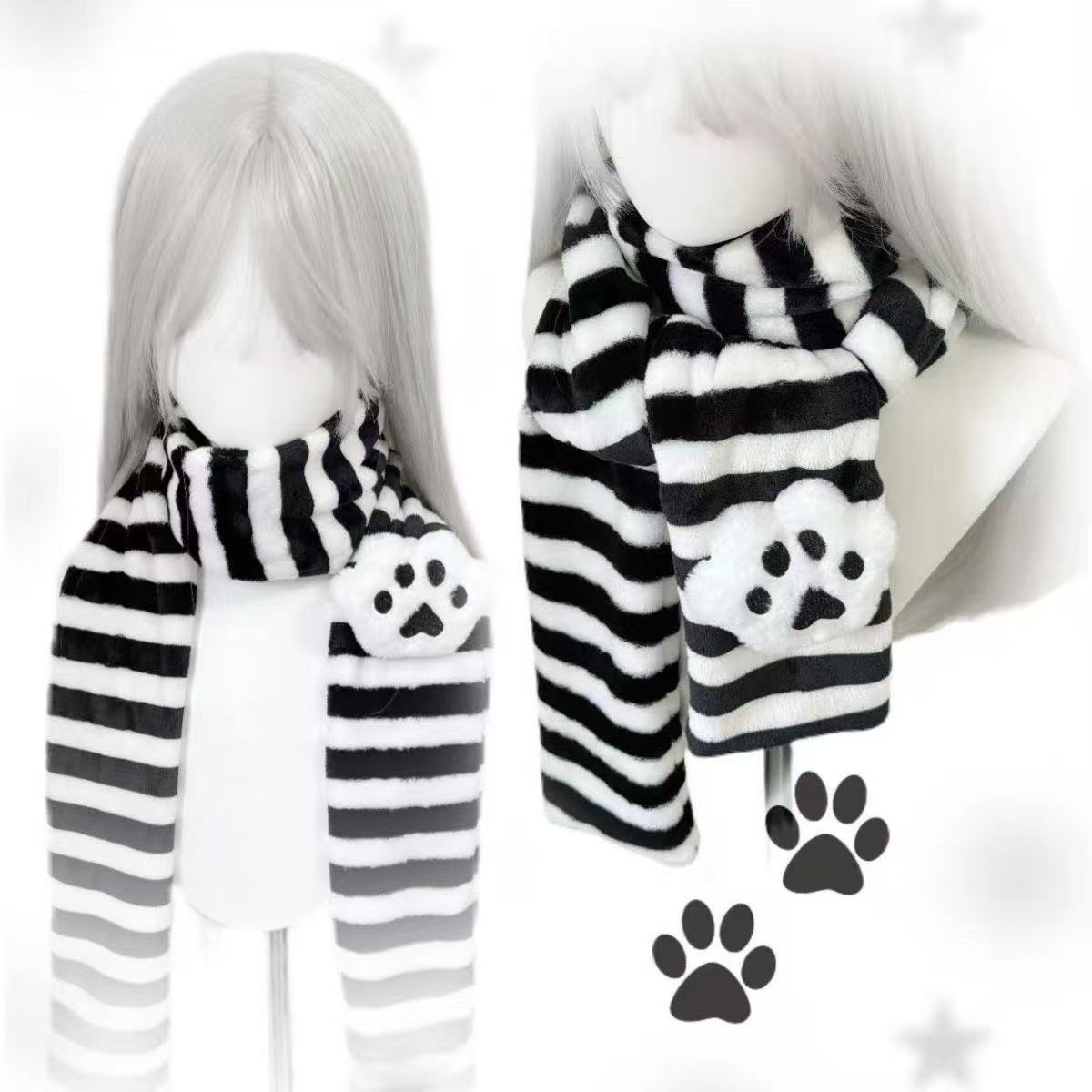 Uroczy szalik z kocimi łapkami – Women'S Winter Accessories Set recenzja i cena