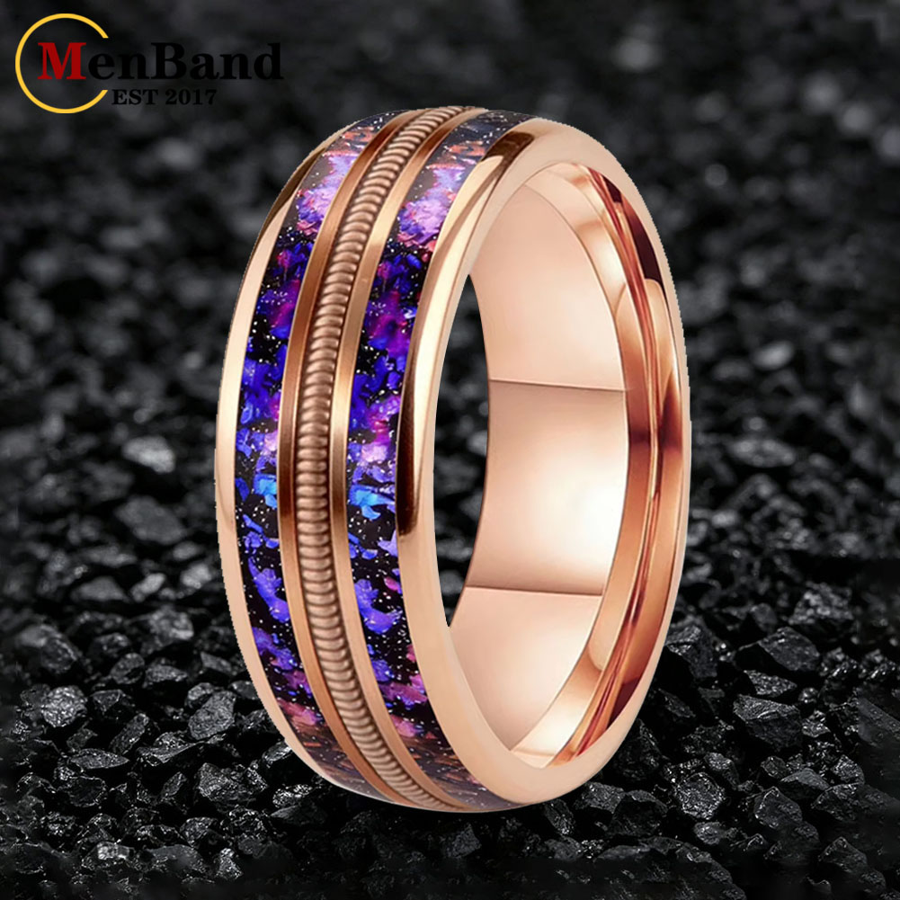 Modny pierścień ślubny 8mm dla – Wrap Ring Gold recenzja i cena