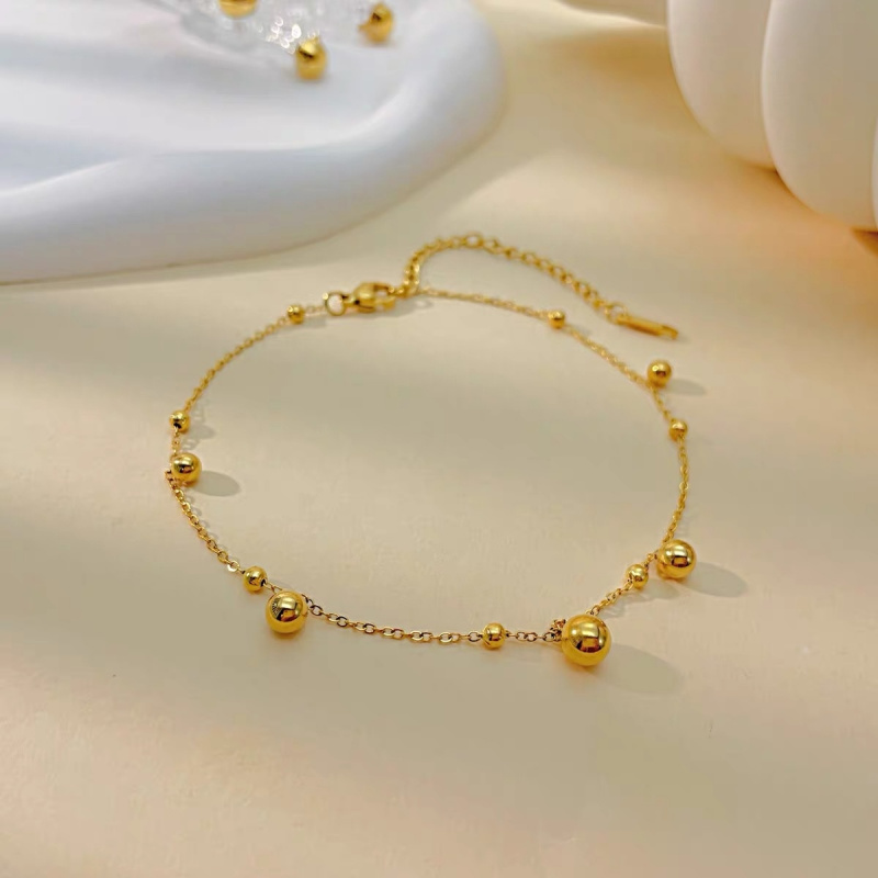 Łańcuszek na kostkę z okrągłym – Beaded Anklet Chain recenzja i cena
