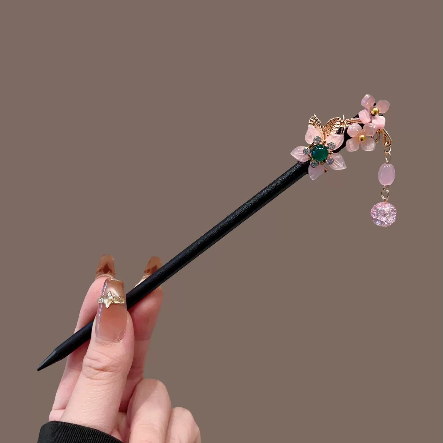 Antyczna drewniana spinka do w – Women Accessories Aesthetic recenzja i cena