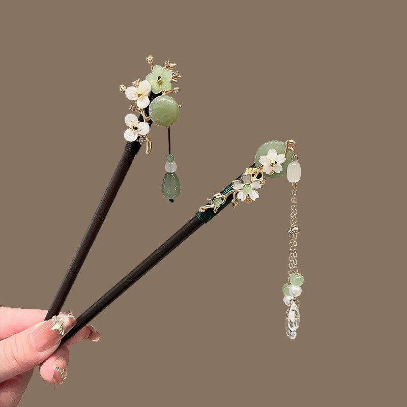 Antyczna drewniana spinka do w – Women Accessories Aesthetic recenzja i cena