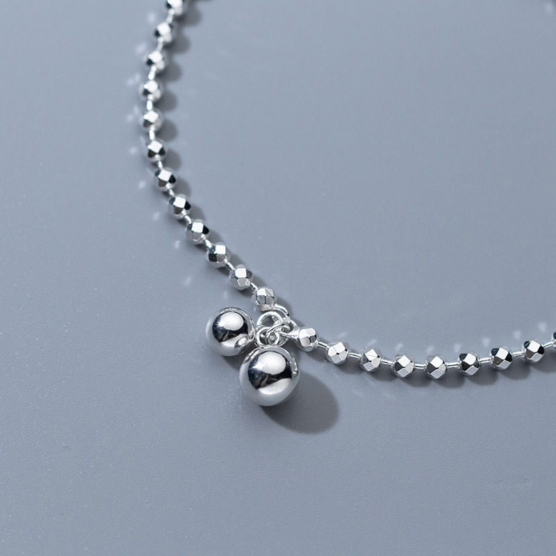 925 Sterling srebrny diament-C – Beaded Anklet Chain recenzja i cena