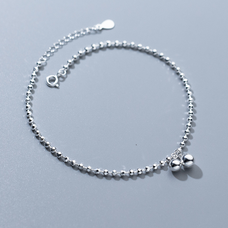 925 Sterling srebrny diament-C – Beaded Anklet Chain recenzja i cena