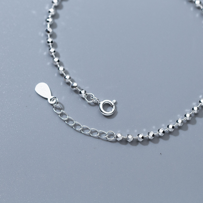 925 Sterling srebrny diament-C – Beaded Anklet Chain recenzja i cena