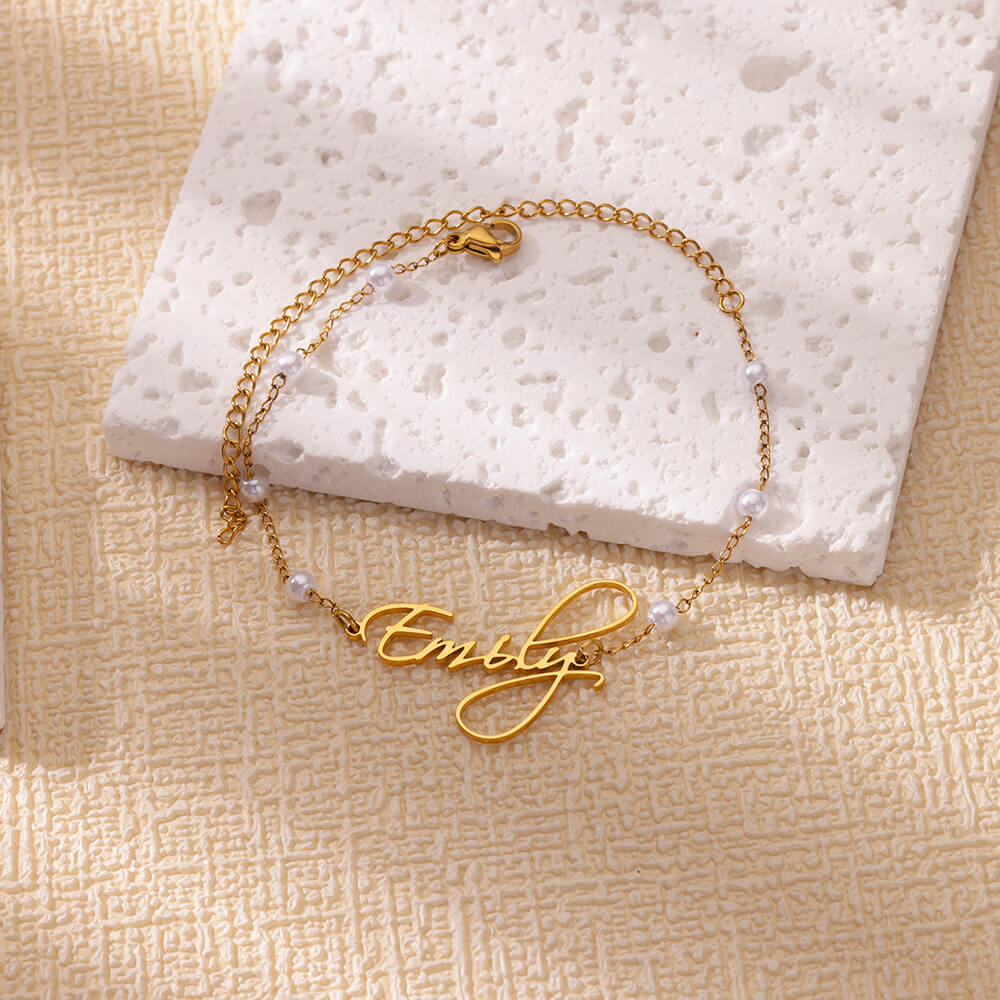 Bransoletki na kostkę z imieni – Beaded Anklet Chain recenzja i cena