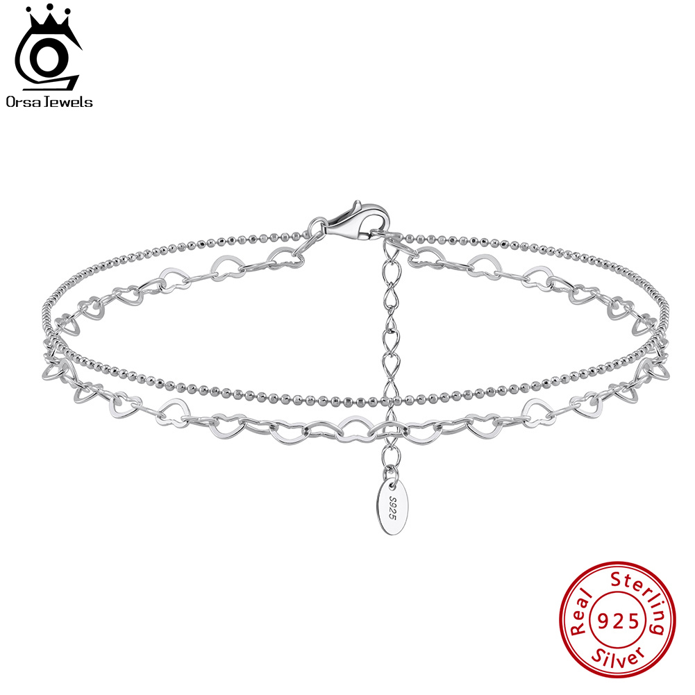 ORSA JEWELS Warstwowe bransole – Beaded Anklet Chain recenzja i cena
