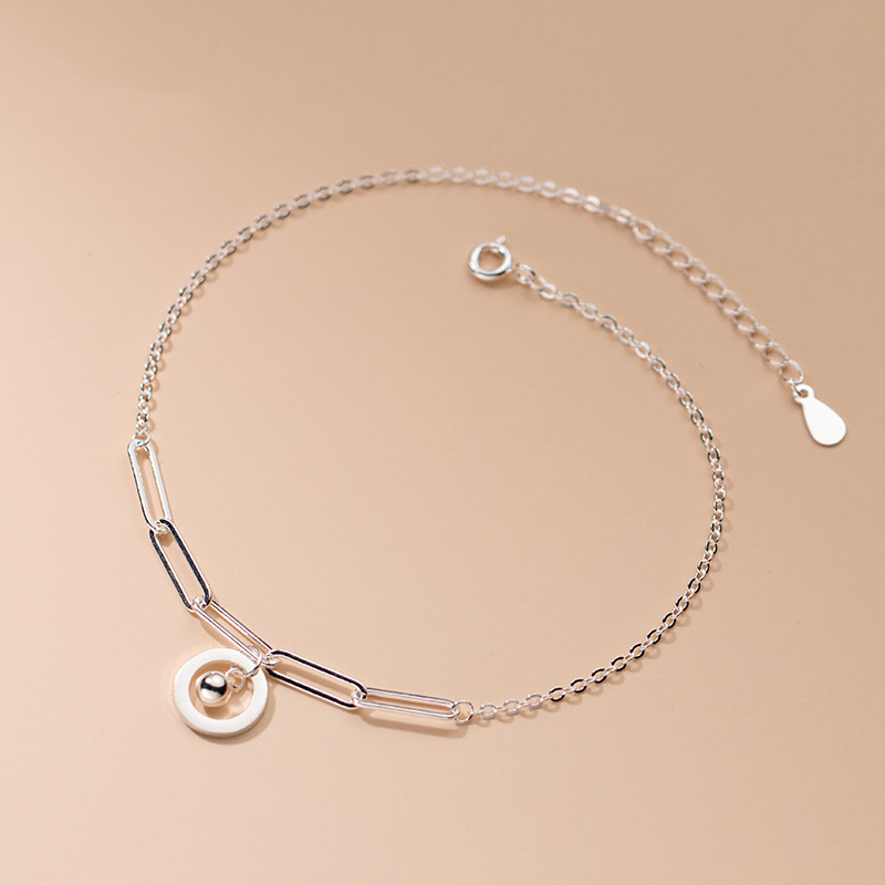 Obrączki srebro 925 moda kobie – Beaded Anklet Chain recenzja i cena