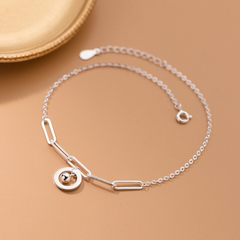 Obrączki srebro 925 moda kobie – Beaded Anklet Chain recenzja i cena