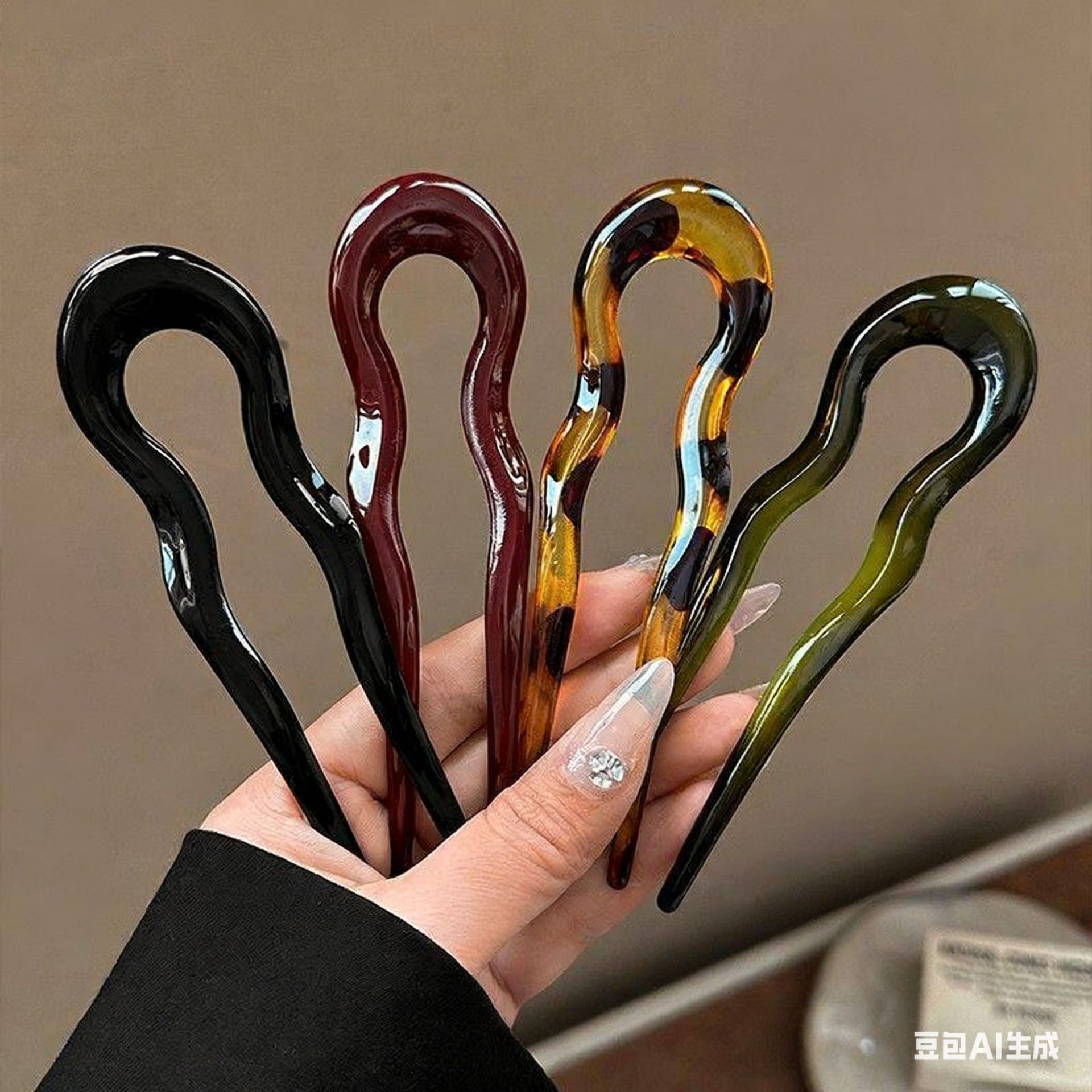 Elegancka akrylowa spinka do w – Women Accessories Aesthetic recenzja i cena