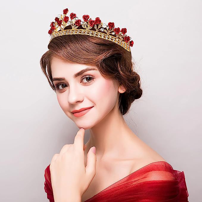 Barokowa ceramiczna korona ślu – Women'S Hair Accessories Wedding recenzja i cena